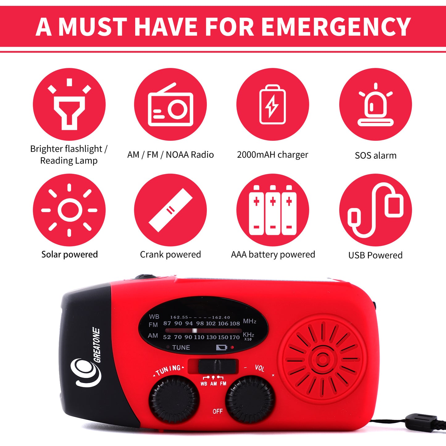 MultiPower Solar Radio & PowerBank
