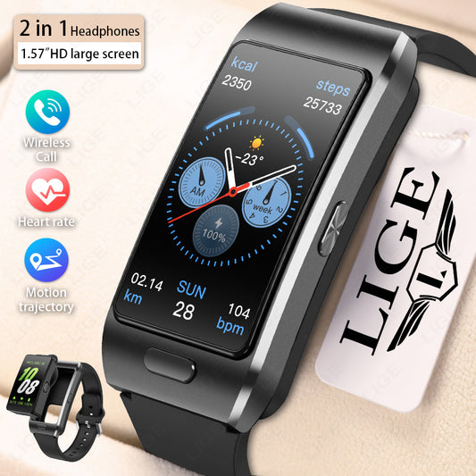 2-in-1 Smartwatch with Wireless Earbuds