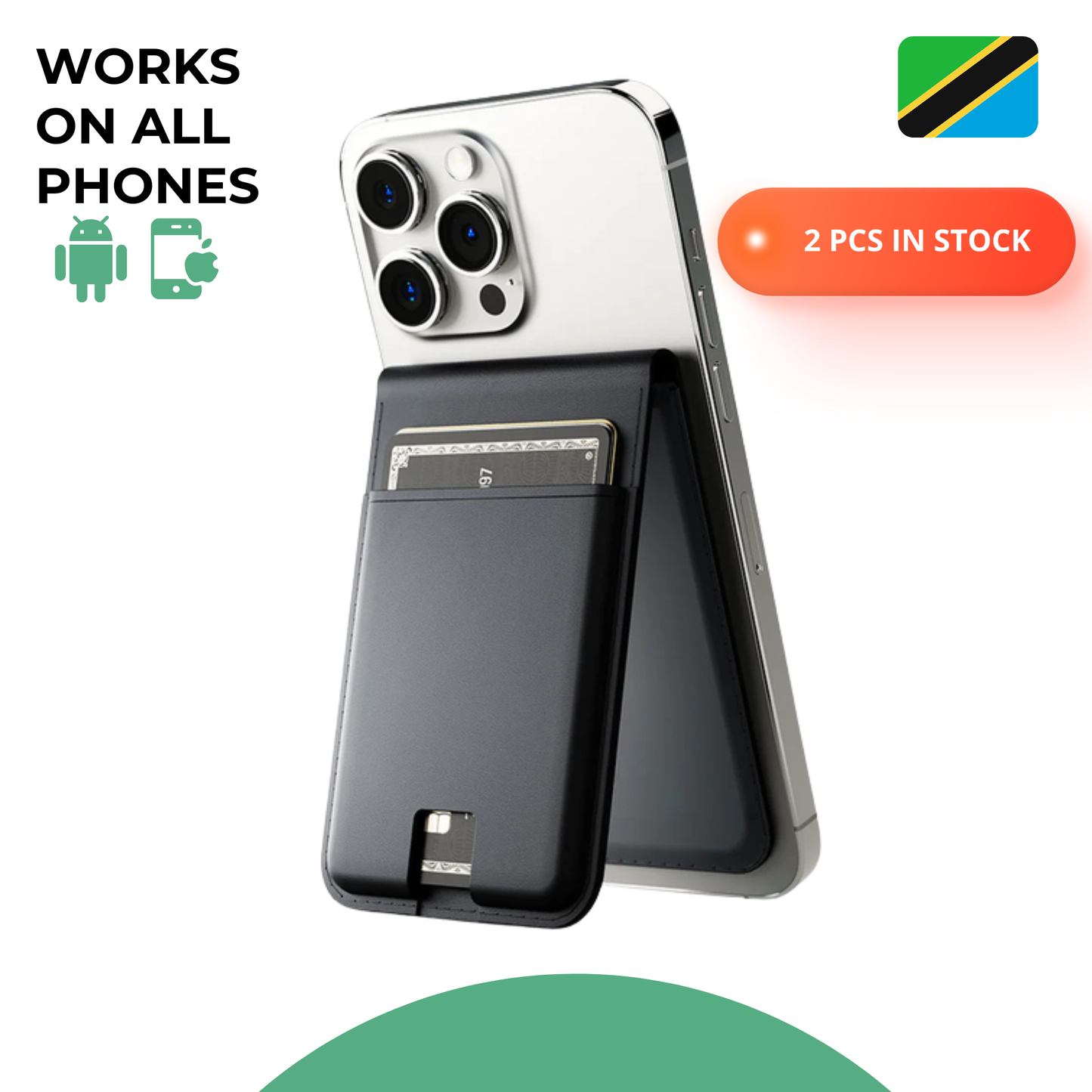 Magnetic Phone Wallet with Stand & Card Holder